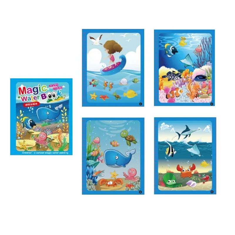 Livre de coloriage de l'eau magique