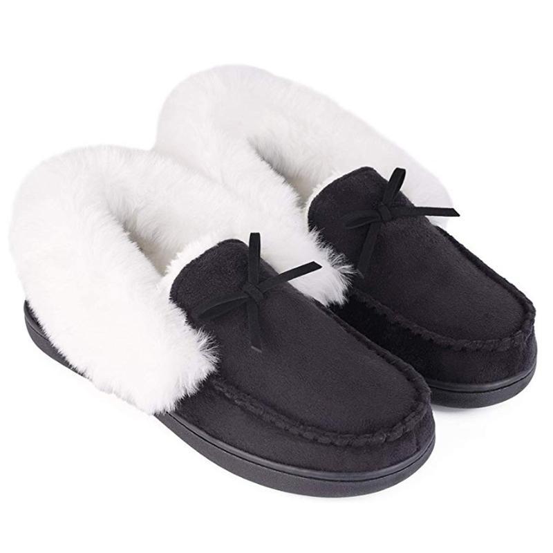 Femmes Hiver Chaud Mode Pantoufles Mocassins