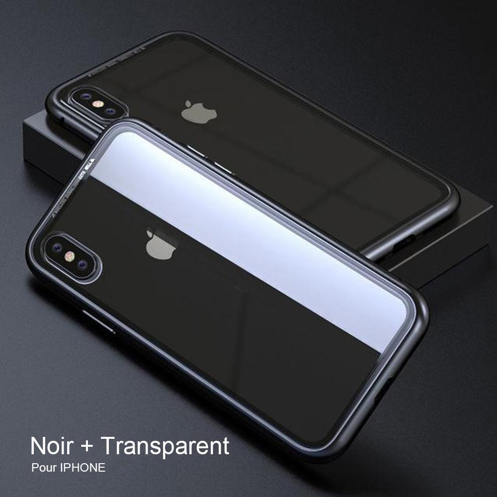 Métal Magnétique Cas Pare-chocs pour iPhone