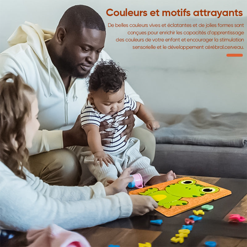 Puzzle stéréo des animaux