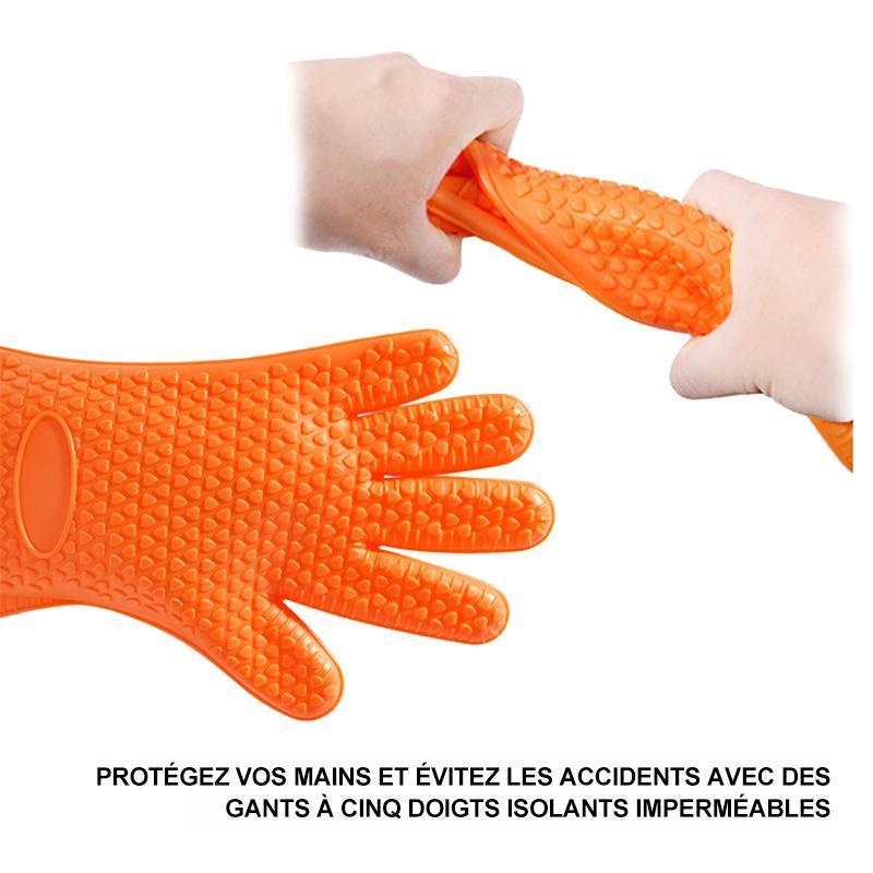 Gants En Silicone Avec Résistance À La Chaleur