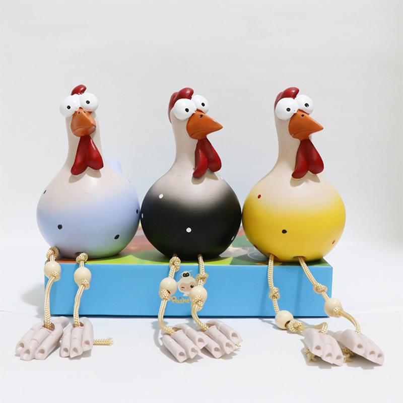 Jouet Drôle de Poulet Décor pour Jardin