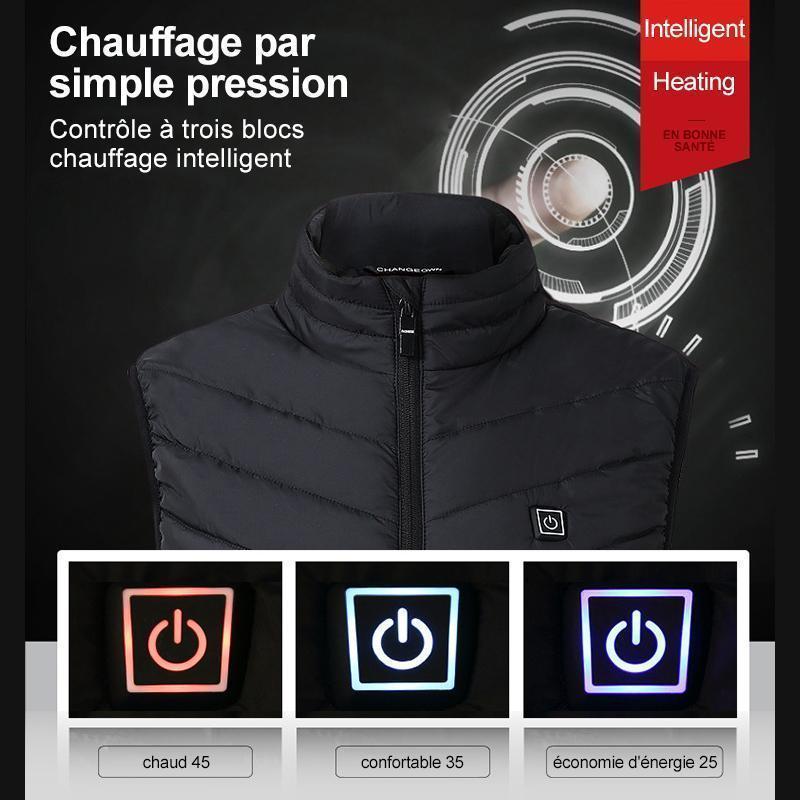 Hommes Chauffé Gilet Isolé Veste