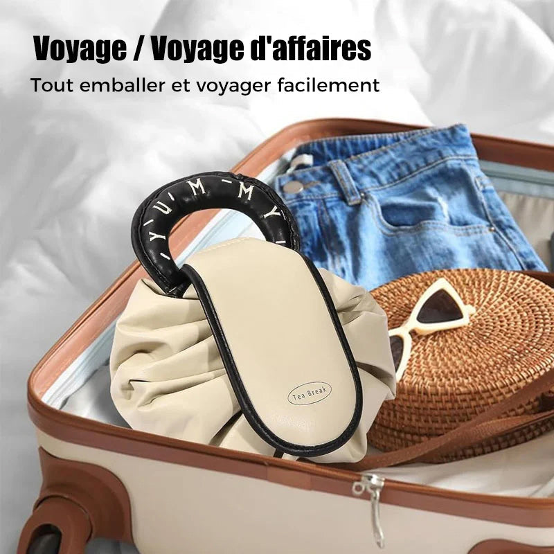 Sac à main avec cordon de serrage pour le maquillage