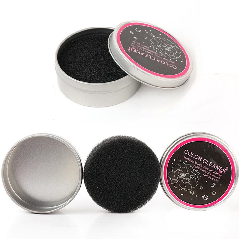 Éponge Efficace et Réutilisable pour Nettoyer Votre Brosse de Maquillage