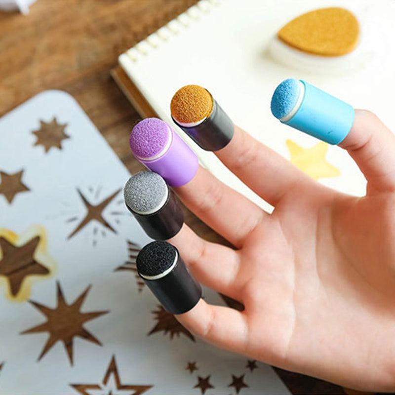 🧑🎨Couverture de doigt de tampon encreur bricolage créatif💖
