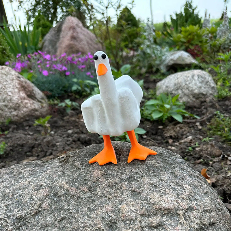 🦆Ornement de canard en forme de majeur🦆