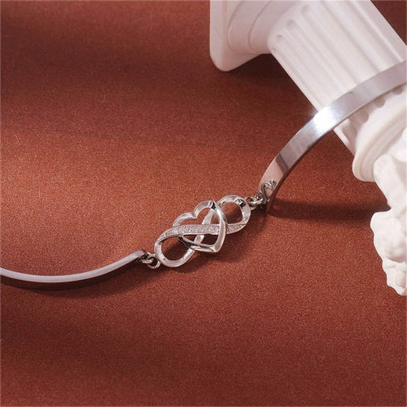 Rappelez-vous Toujours que Je t'aime Maman Bracelet Coeur d'amour pour Toujours