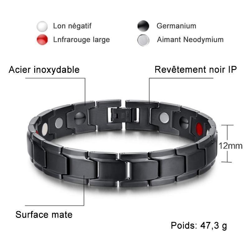 Bracelet de guérison énergétique Bio-Elements Soulagement de la douleur dans l'arthrite