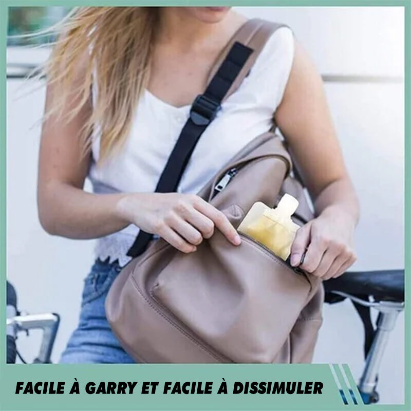 Sac d'emballage de distribution de fluide de voyage portable(10 Pcs)