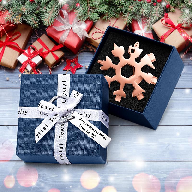 🎁Vente de Noël🎁Outil multifonction flocons de neige en acier inoxydable 18 en 1