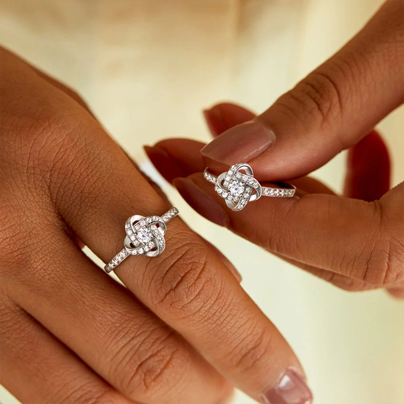 Nœud Sans Fin - Bague et Collier D'amitié