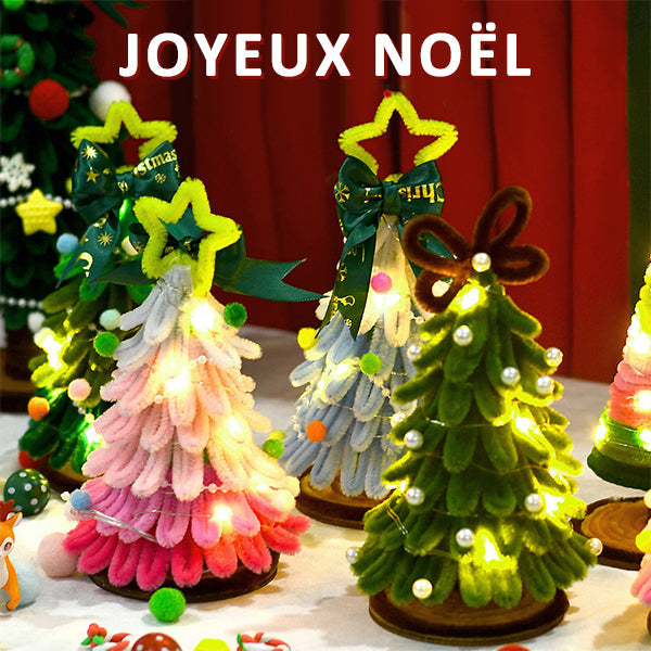 Arbre de Noël en bâtonnets torsadés
