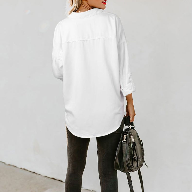 Chemise en jean à manches longues