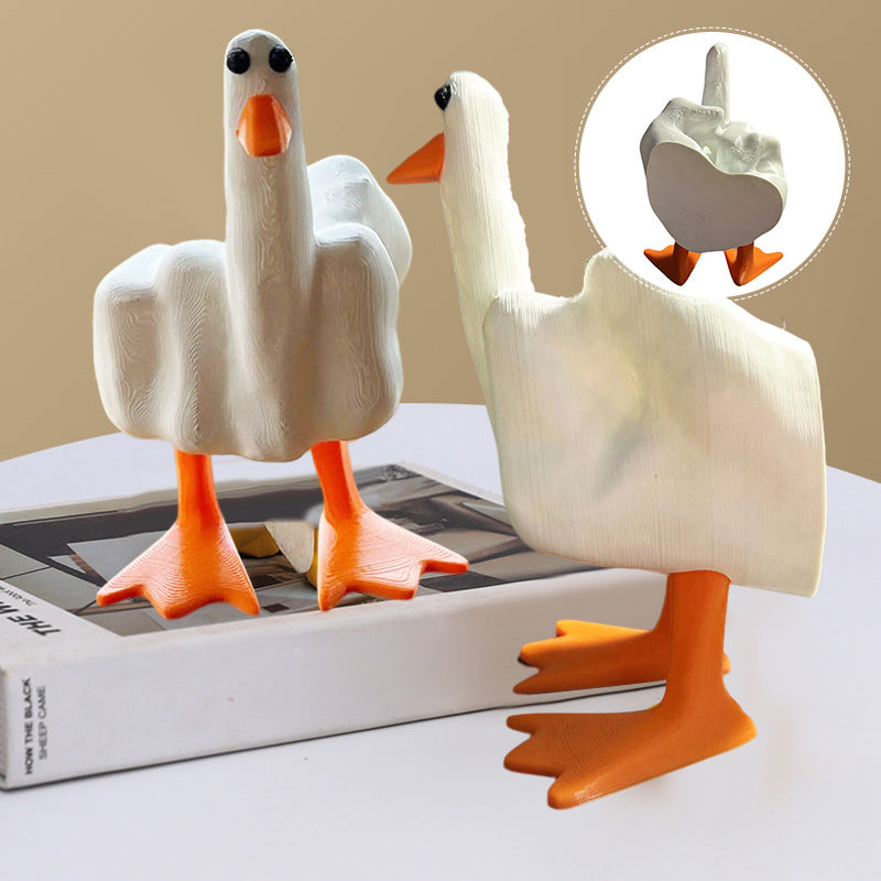 🦆Ornement de canard en forme de majeur🦆