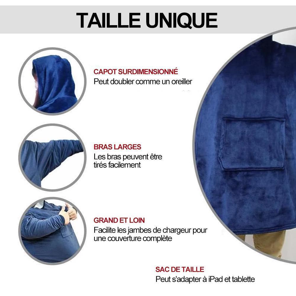 Le Plaid-Sweat Ă Capuche pour Adults & Enfants