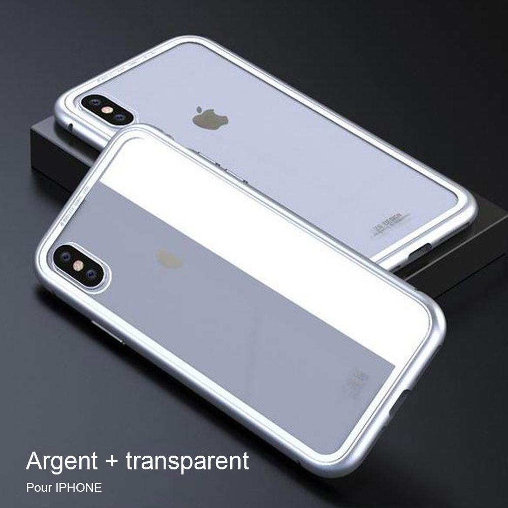 Métal Magnétique Cas Pare-chocs pour iPhone