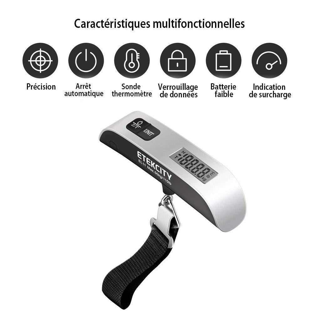 Balance numérique portable, batterie incluse