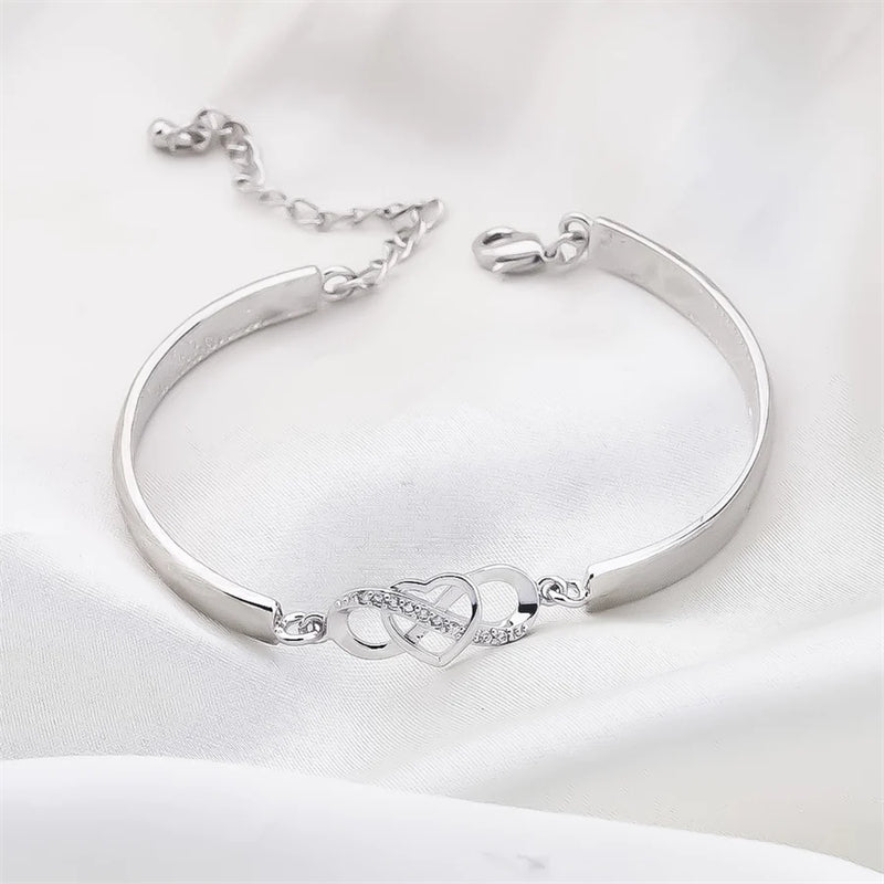 Rappelez-vous Toujours que Je t'aime Maman Bracelet Coeur d'amour pour Toujours