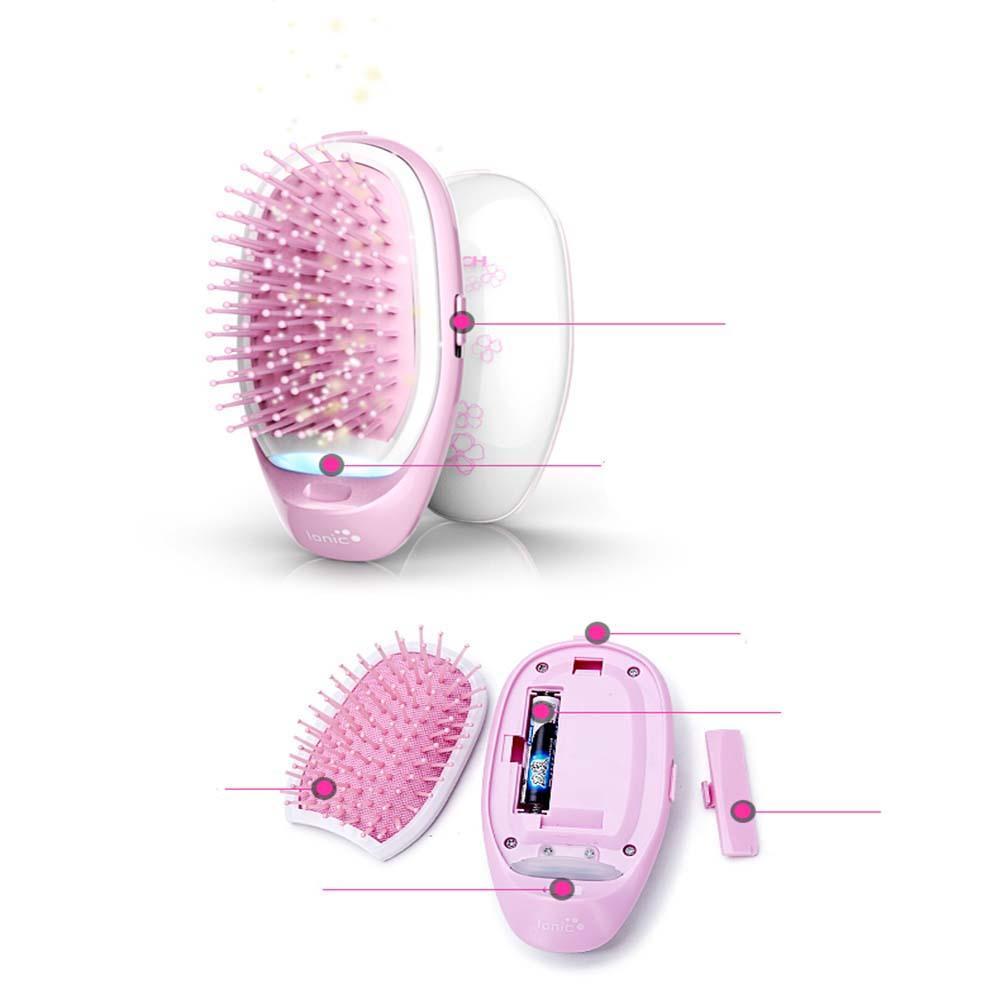 Brosse à Cheveux Portable Avec Fonction Ionique