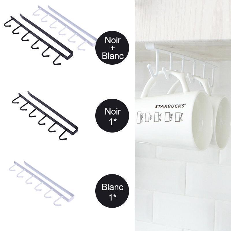 Support Ă Crochets Multifonctionnel sous Armoire