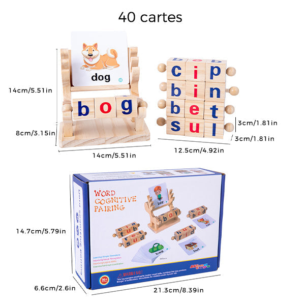 Blocs de lecture en bois