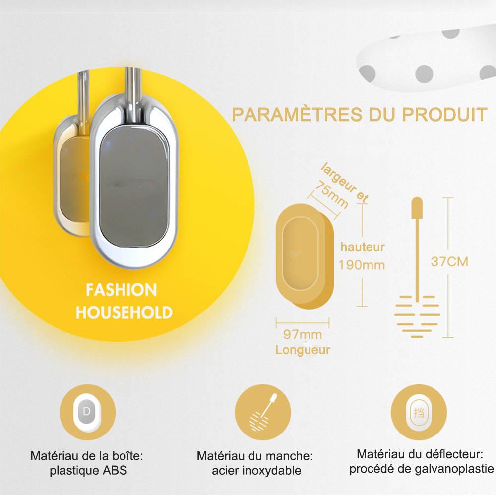 Porte Brosse de Toilette Murale