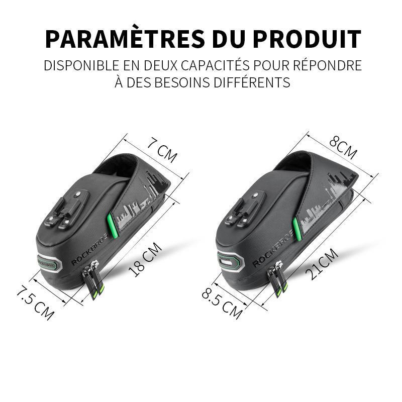 Sac de Selle pour Siège Arrière de Vélo