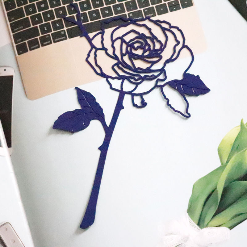 🌸Timbre Rouge Rose Métal💓