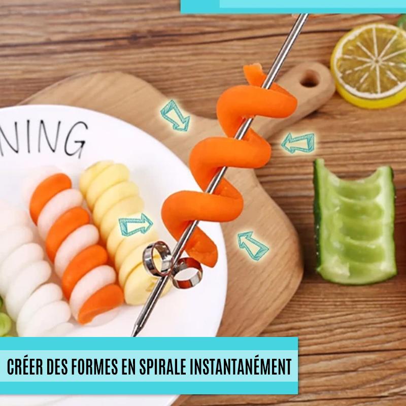 Ustensile de Coupe à Spirale pour Fruits et Légumes