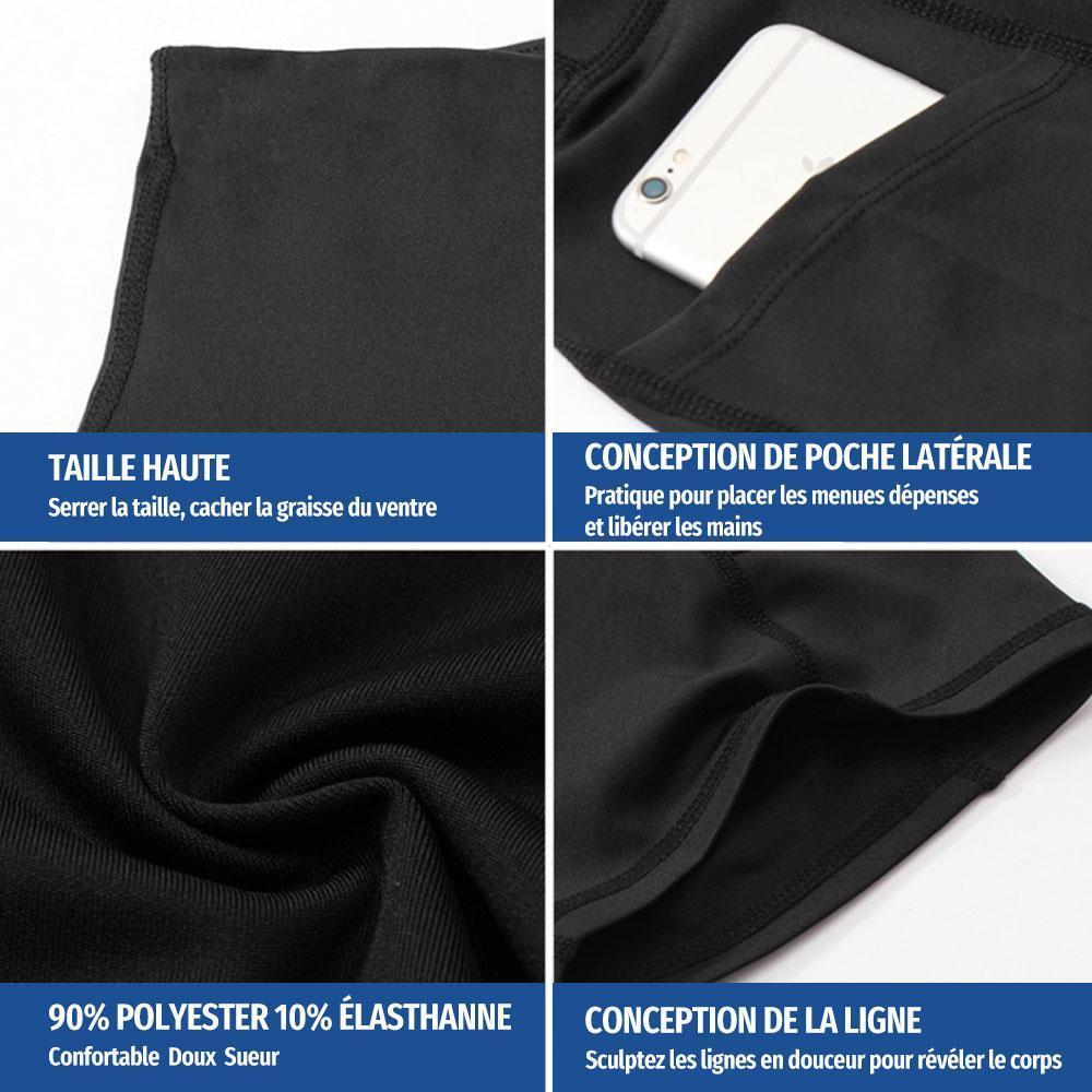 Short De Sport Taille Haute pour Femmes