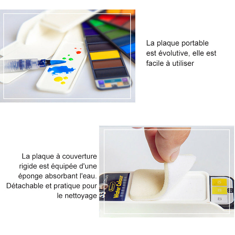 Palette de Peinture à la Gouache Solide (1 panneau)