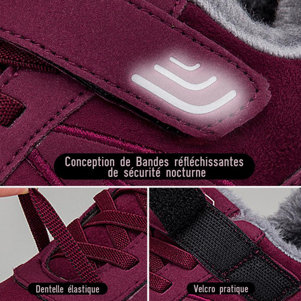 Baskets Antidérapantes Chaudes en Velours de Coton