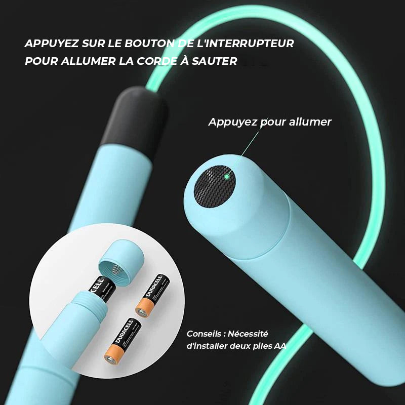 Corde à sauter lumineuse LED