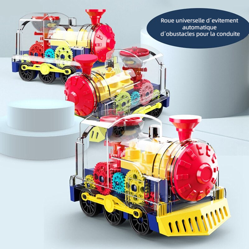Train d'engrenages Transparent Électrique