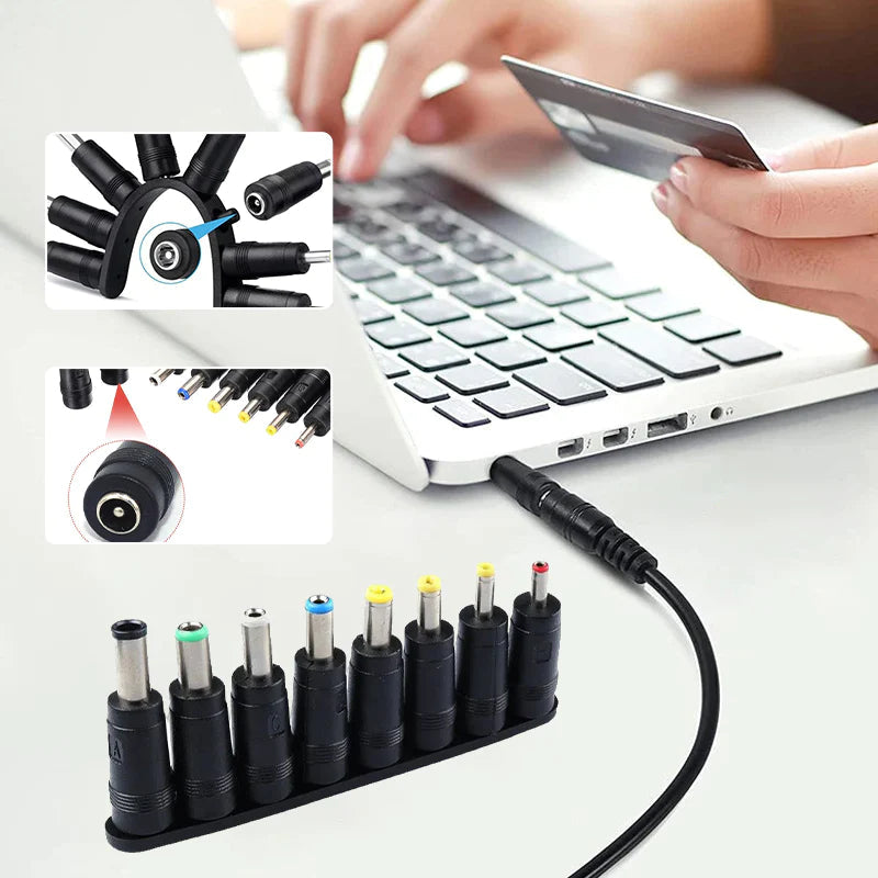 Adaptateur d'alimentation CC universel 8 en 1
