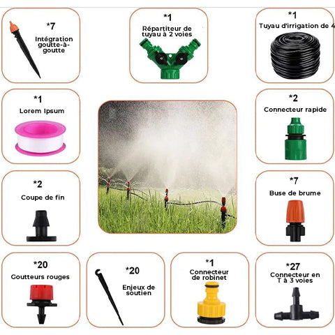 Système d'irrigation automatique de refroidissement par brumisation