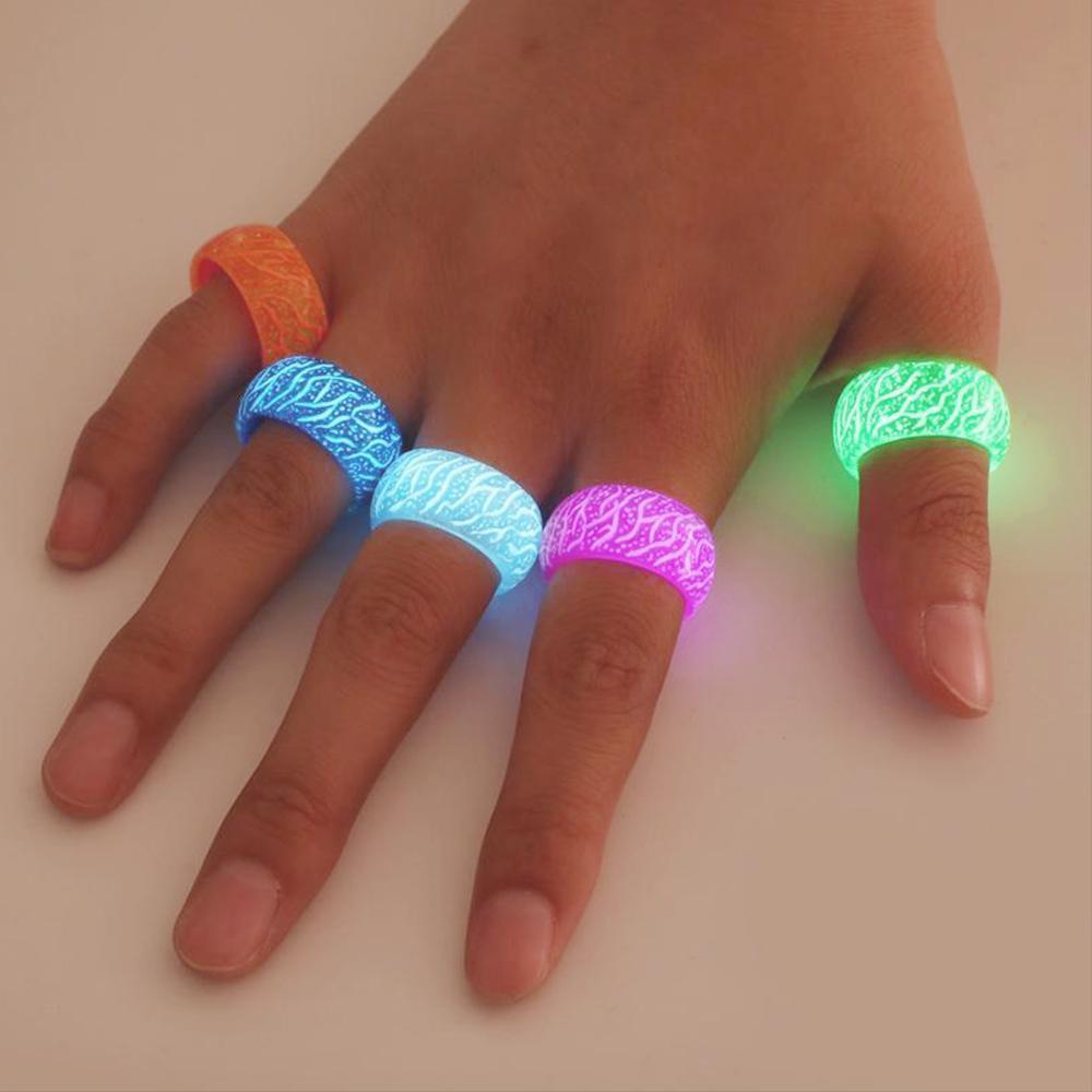 Bague Lumineuse Colorée en Résine