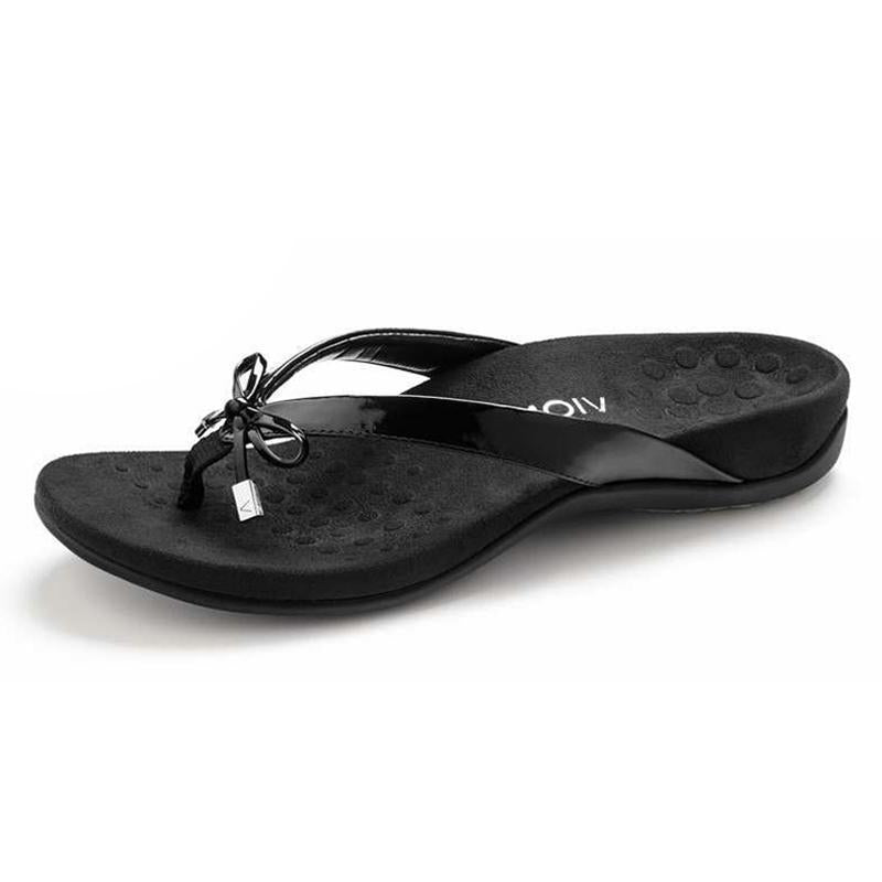 Sandales En Forme De V Avec Bowknot