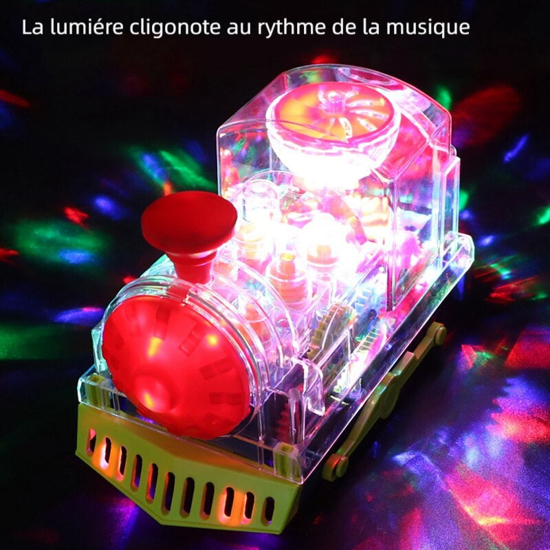 Train d'engrenages Transparent Électrique