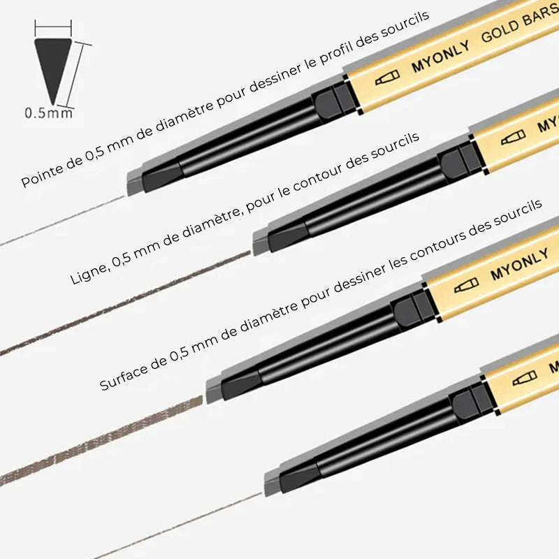 Crayon à sourcils double extrémité
