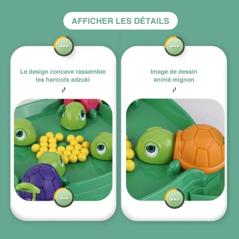 Tortue Gourmande Jouet de Haricot
