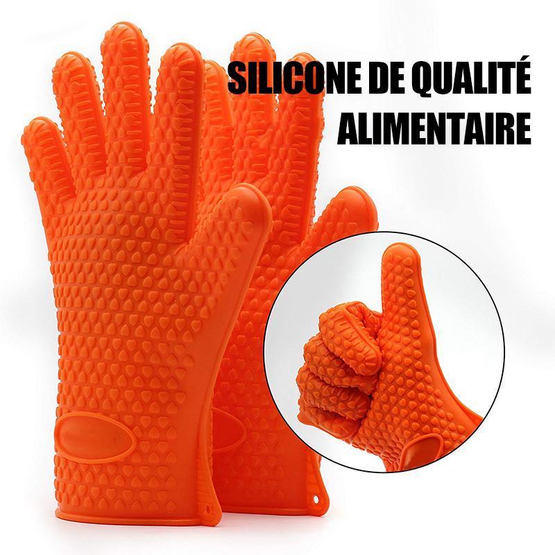 Gants En Silicone Avec Résistance À La Chaleur