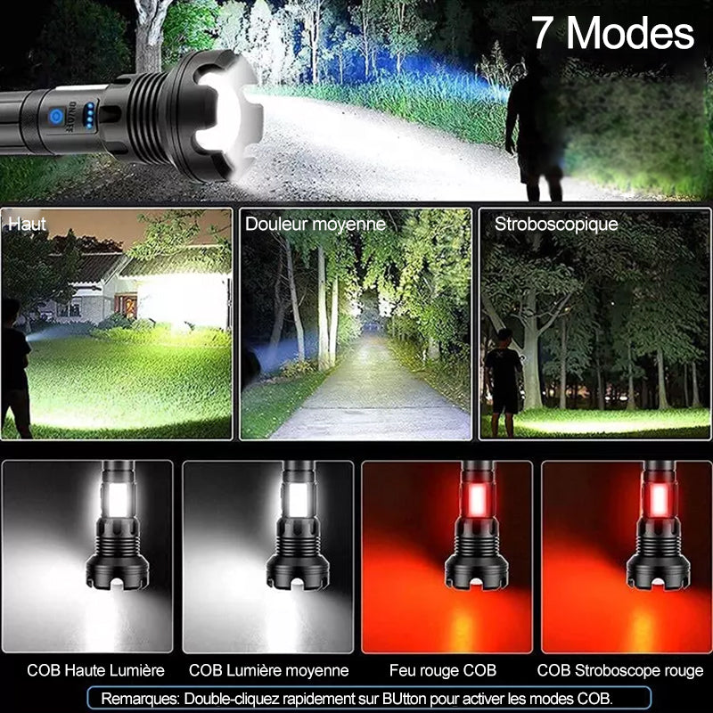 đ„Grosses soldesđ„Lampe de Poche Laser LED Tactique Rechargeable