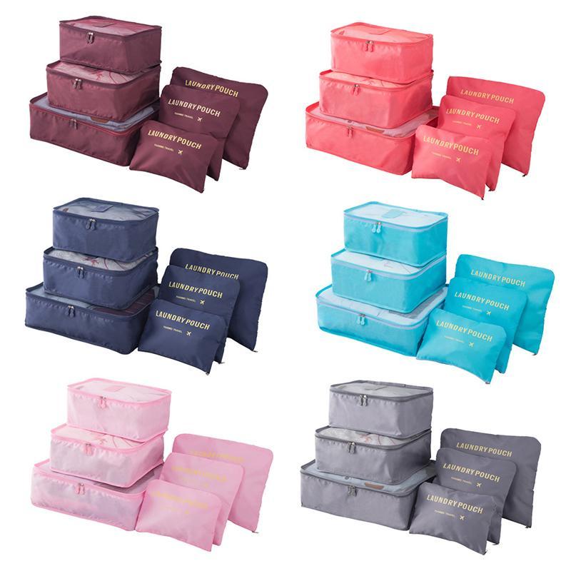 6 PCS Sacs DâEmballage De Bagages En Cube Rangement Voyage