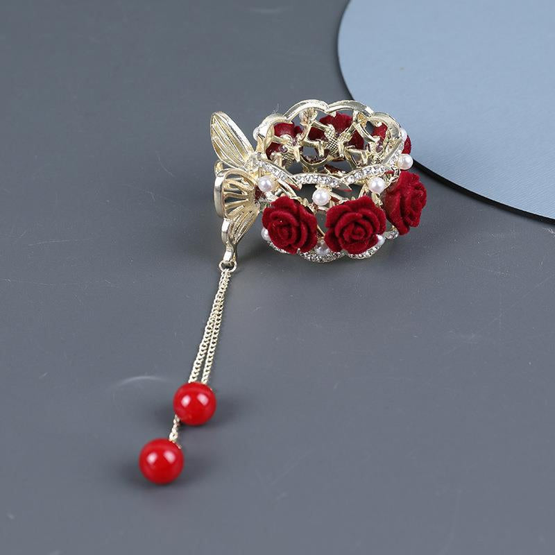 Épingles à cheveux roses vintage