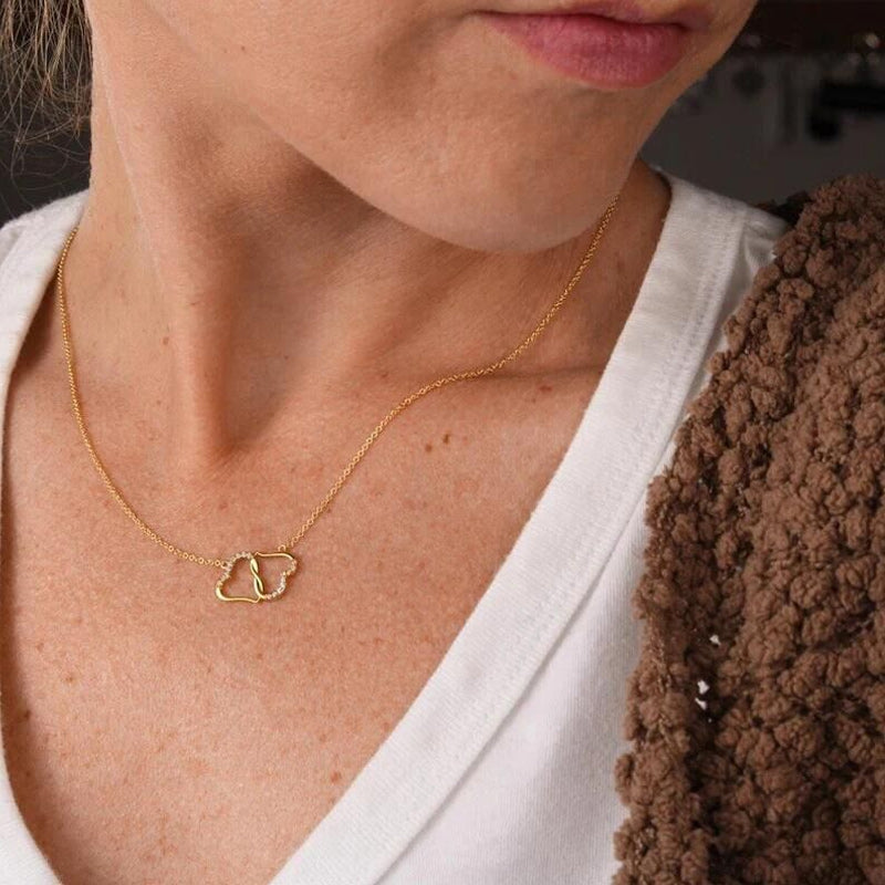 Collier Boucle Coeur Saint Valentin