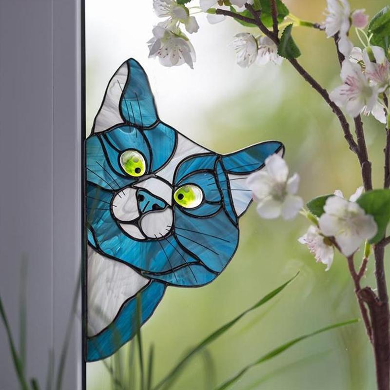 đ»DĂ©cor de Chat DrĂŽle pour FenĂȘtres