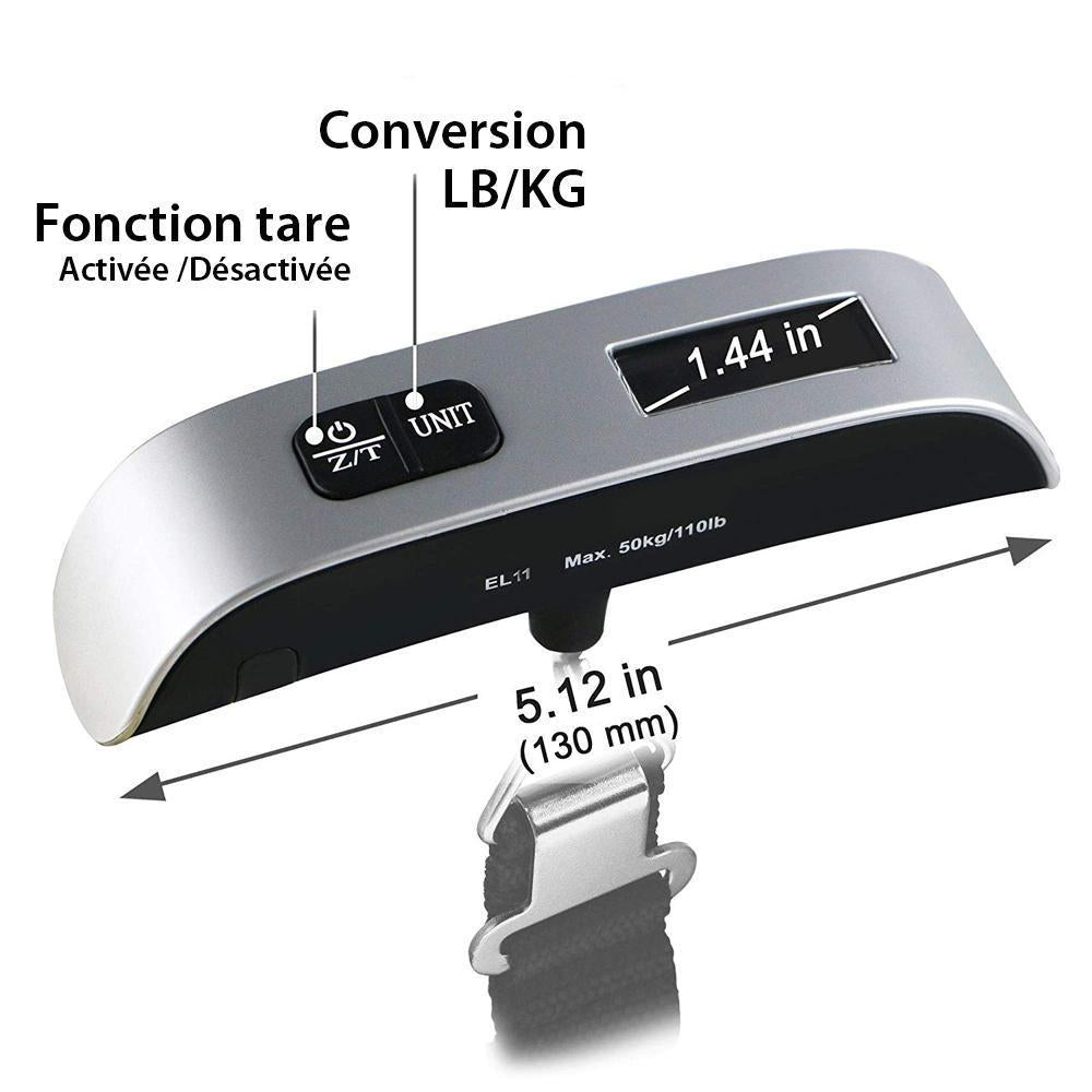 Balance numérique portable, batterie incluse