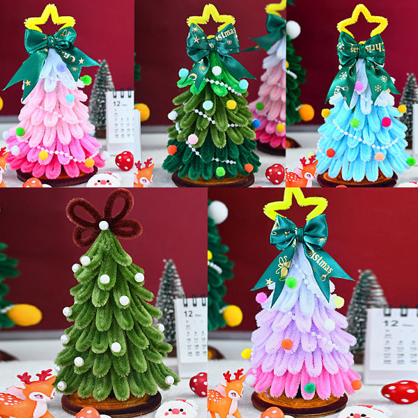 Arbre de Noël en bâtonnets torsadés